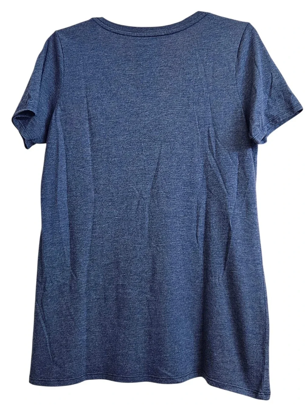 Nike Seattle Mariners Heather Blue V Neck Compass Logo Short Sleeve Tee Large